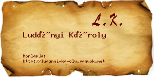 Ludányi Károly névjegykártya